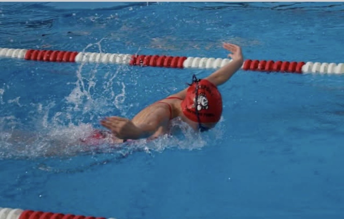 Aspyn swimming butterfly